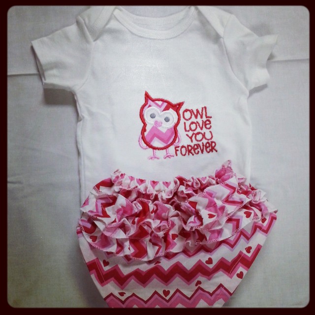 1st Valentine's Day outfit for baby